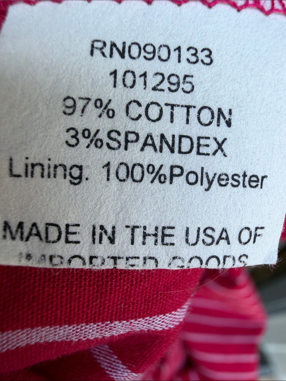 KENDALL & KYLIE Red & White Striped Mini Cotton Dress Juniors Size M - Picture 7 of 12